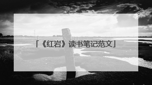 《红岩》读书笔记范文