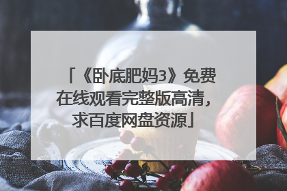 《卧底肥妈3》免费在线观看完整版高清,求百度网盘资源