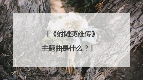 《射雕英雄传》主题曲是什么?