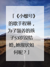 《小螺号》的歌手程琳,为了领养的孩子53岁没结婚,她现状如何呢?