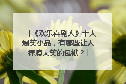 《欢乐喜剧人》十大爆笑小品，有哪些让人捧腹大笑的包袱？
