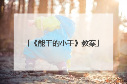 《能干的小手》教案