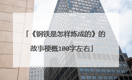《钢铁是怎样炼成的》的故事梗概100字左右