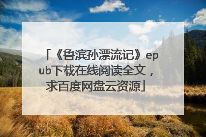 《鲁滨孙漂流记》epub下载在线阅读全文，求百度网盘云资源
