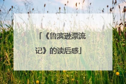 《鲁滨逊漂流记》的读后感