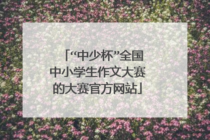 “中少杯”全国中小学生作文大赛的大赛官方网站