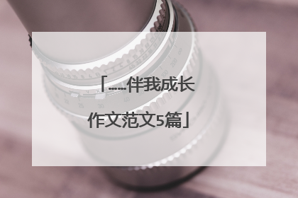 ……伴我成长作文范文5篇