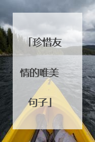 珍惜友情的唯美句子