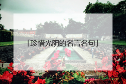 珍惜光阴的名言名句