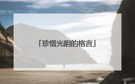 珍惜光阴的格言