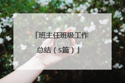 班主任班级工作总结(5篇)
