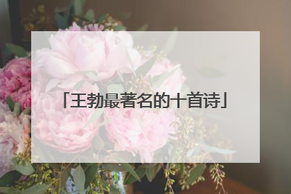 王勃最著名的十首诗