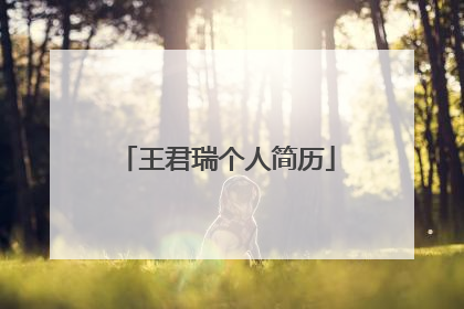 王君瑞个人简历