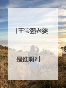 王宝强老婆是谁啊?