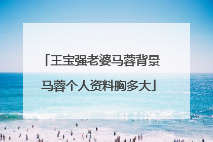 王宝强老婆马蓉背景 马蓉个人资料胸多大
