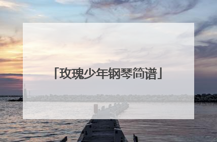 玫瑰少年钢琴简谱