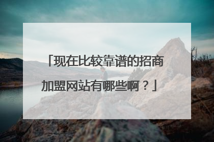 现在比较靠谱的招商加盟网站有哪些啊？