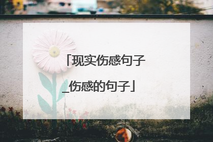 现实伤感句子_伤感的句子