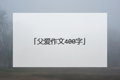 父爱作文400字