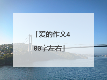 爱的作文400字左右