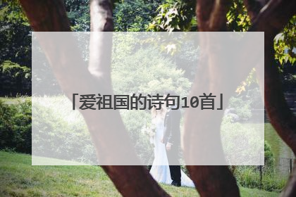爱祖国的诗句10首