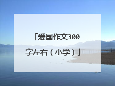 爱国作文300字左右(小学)