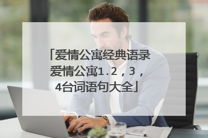爱情公寓经典语录 爱情公寓1.2,3,4台词语句大全