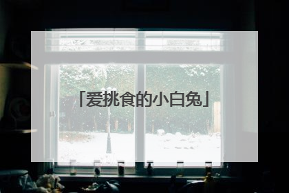 爱挑食的小白兔