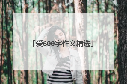爱600字作文精选