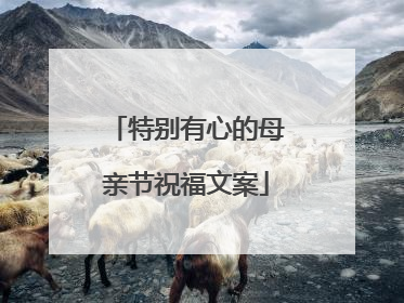 特别有心的母亲节祝福文案