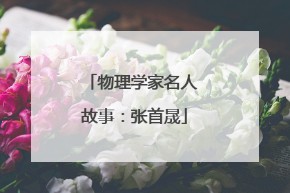 物理学家名人故事：张首晟