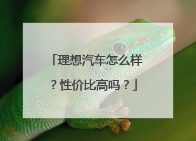 理想汽车怎么样？性价比高吗？
