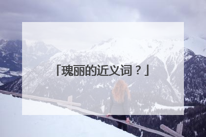瑰丽的近义词？