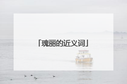 瑰丽的近义词