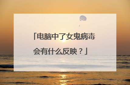 电脑中了女鬼病毒会有什么反映？