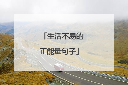 生活不易的正能量句子