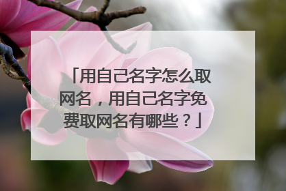 用自己名字怎么取网名,用自己名字免费取网名有哪些?