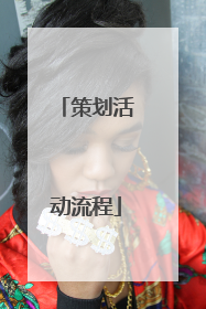 策划活动流程