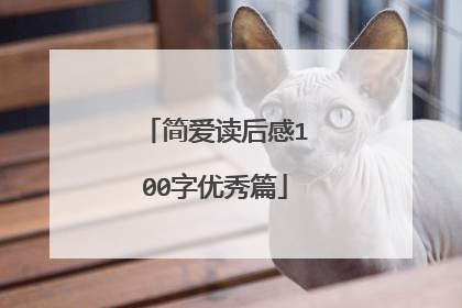 简爱读后感100字优秀篇