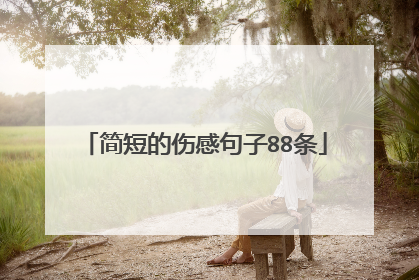 简短的伤感句子88条