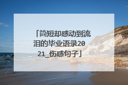 简短却感动到流泪的毕业语录2021_伤感句子