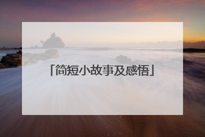 简短小故事及感悟