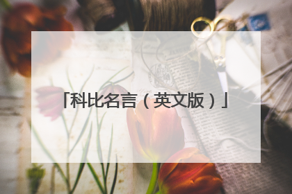 科比名言（英文版）