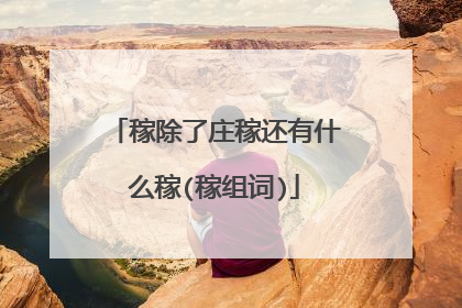 稼除了庄稼还有什么稼(稼组词)