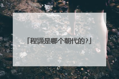 程颢是哪个朝代的?