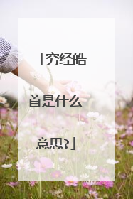 穷经皓首是什么意思?