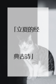 立夏的经典古诗