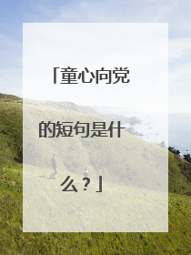 童心向党的短句是什么？