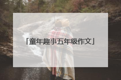 童年趣事五年级作文