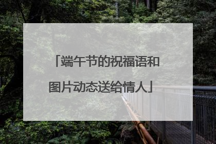 端午节的祝福语和图片动态送给情人